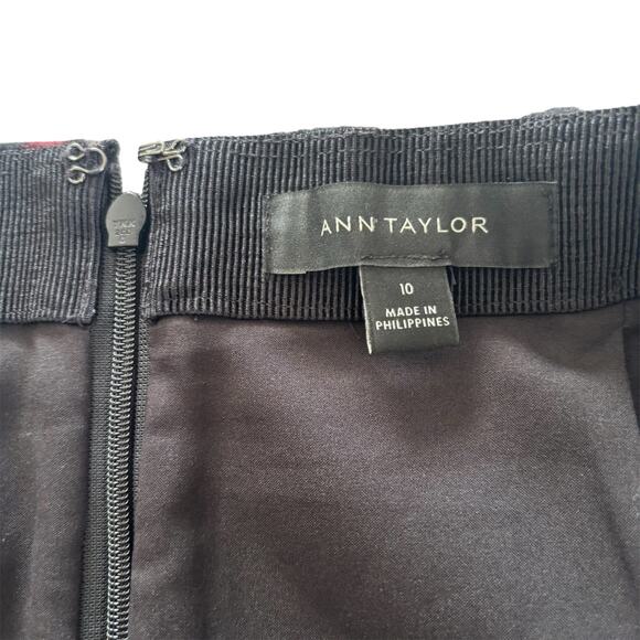 Ann Taylor Wool Blend Leopard Animal Print A-line Mini Skirt Womens Size 10 - Picture 2 of 7